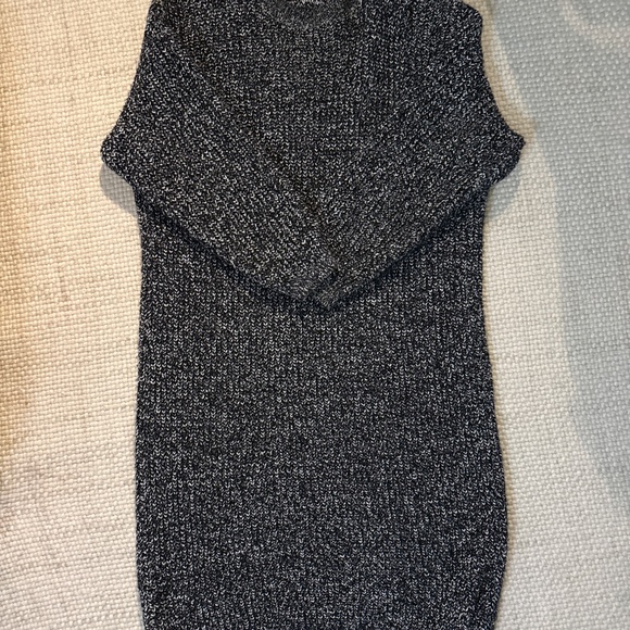 Zara Grey Midi Sweater Dress SZ Small - Picture 2 of 2